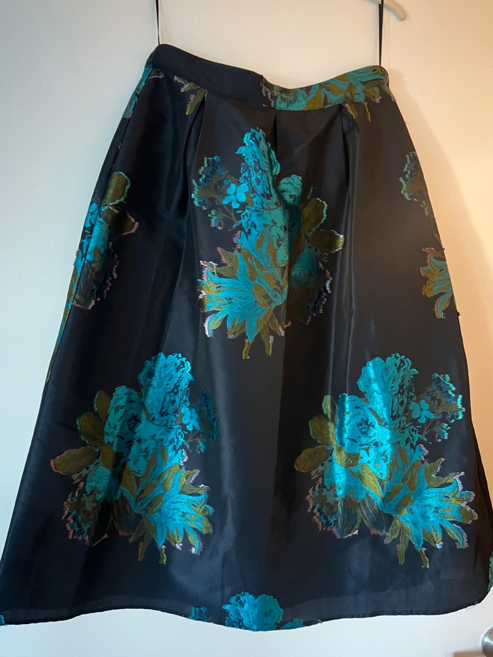 Maeve Ronette Jacquard Midi Skirt (Anthropologie)